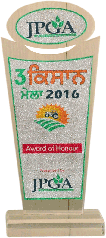 Award of Honour in 3rd Kisan Mela 2016 