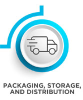 packaging, storage and distribution icon