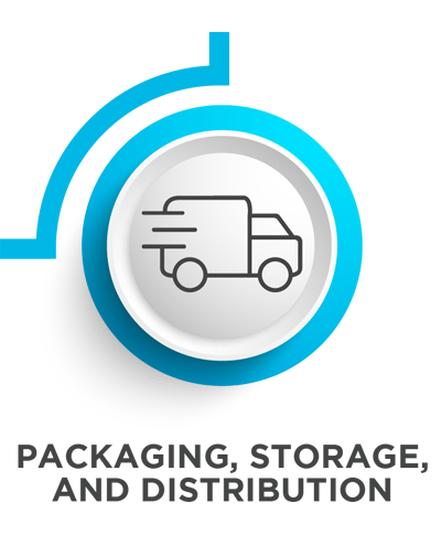 Packaging,  Storage and Distribution Logo